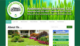 Andersen Home Services web design